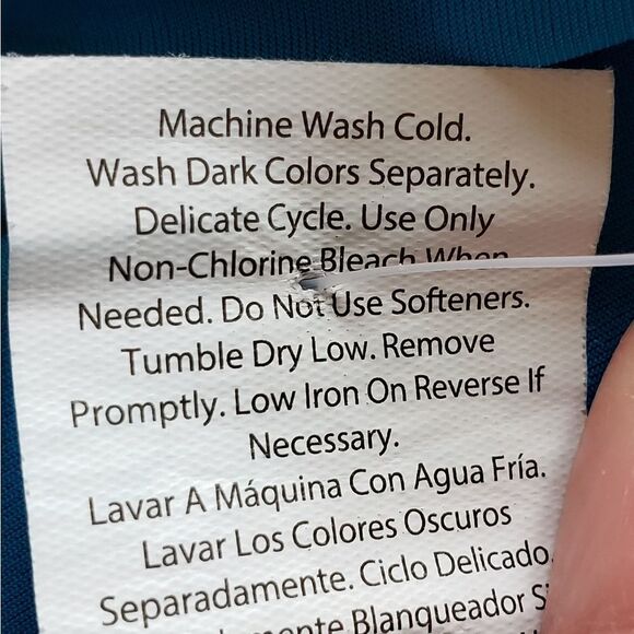 🔺️Avia Blue Hi-Low Athletic Short Sleeve Top - Picture 10 of 10